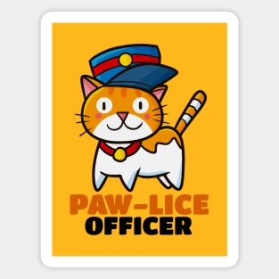 Paw-Lice Officer Magnet